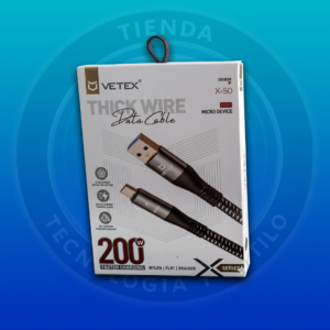 cable datos x50 200w tipo c y micro usb