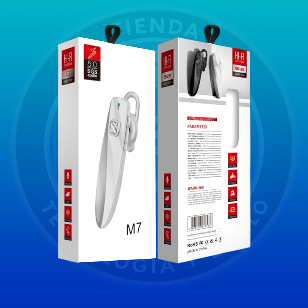 auricular intrauditivo bluetooth m7 auricular intrauditivo bluetooth m7