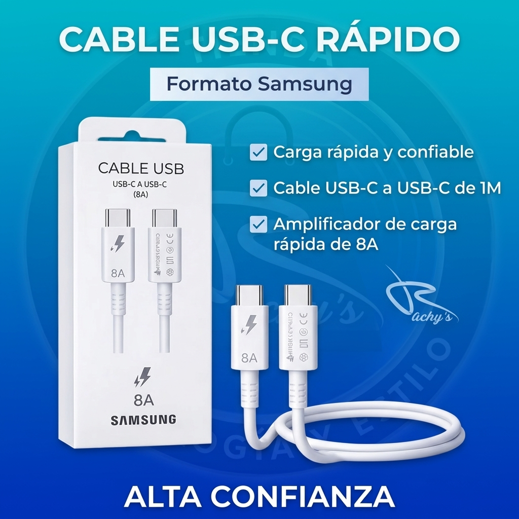 cable usb c a usb c de 8 a para carga rápida y transferencia de datos. cable usb c a usb c de 8 a para carga rápida y transferencia de datos.